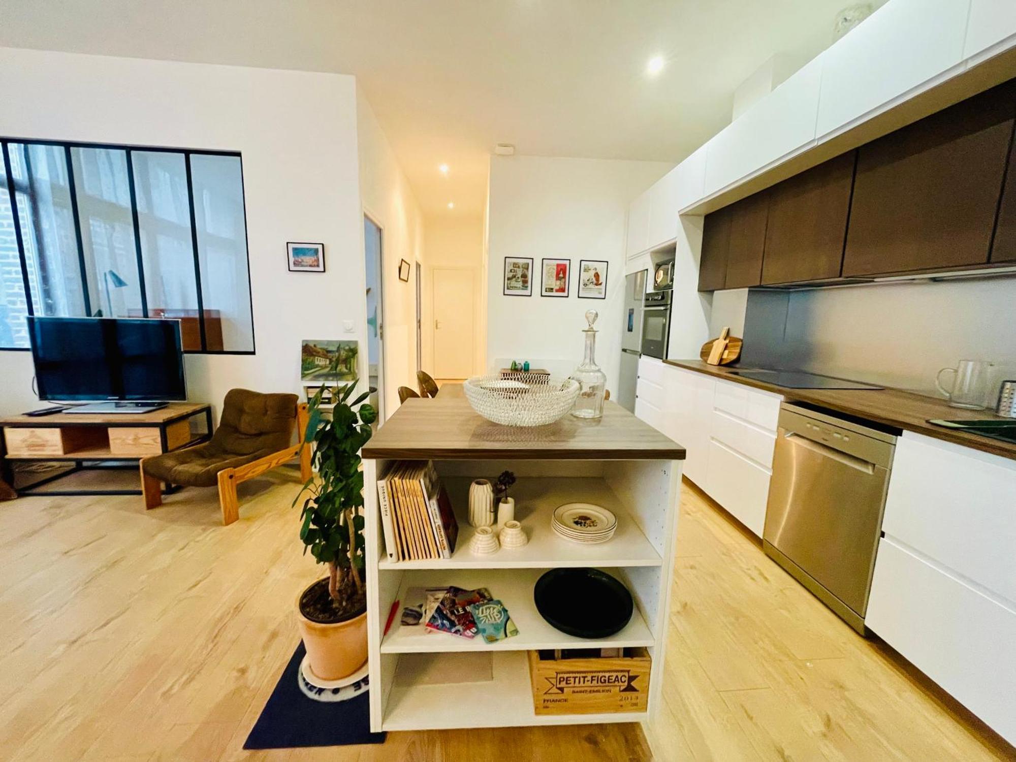 Liberte - Grand Appartement 4 Pers Avec Parking Lille Centre Exteriör bild